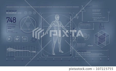 Set of infographic elements about the study of the human genome. Set of infographic elements about the study of the human genome. 107223755