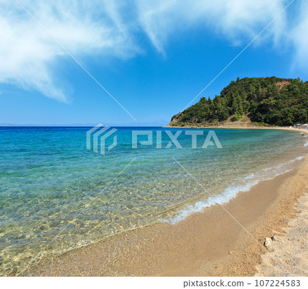 Aegean sea coast (Chalkidiki, Greece). 107224583