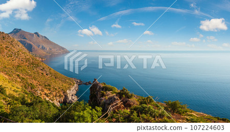 Zingaro sea coast, Sicily, Italy 107224603