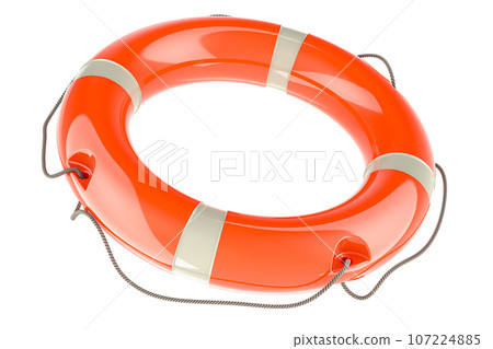 Lifebelt, lifebuoy. 3D rendering 107224885