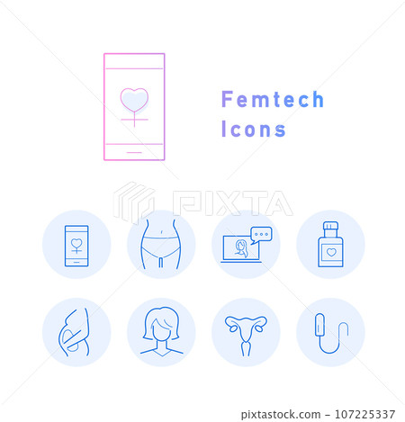 Femtech 顏色圖示集 107225337
