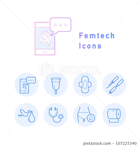 Femtech 顏色圖示集 Femtech 顏色圖示集 107225340