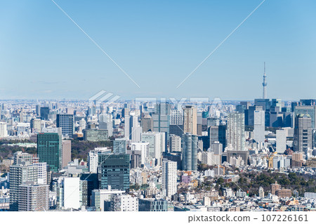 "Tokyo" cityscape and cityscape seen from Shibuya Sky 107226161