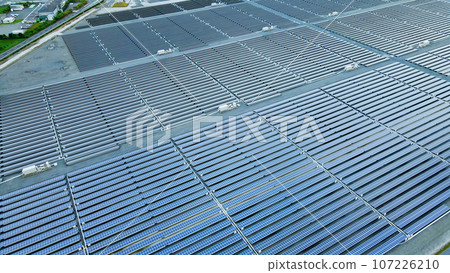 Renewable energy Solar power generation Aerial photography Renewable energy Solar power generation Aerial photography 107226210