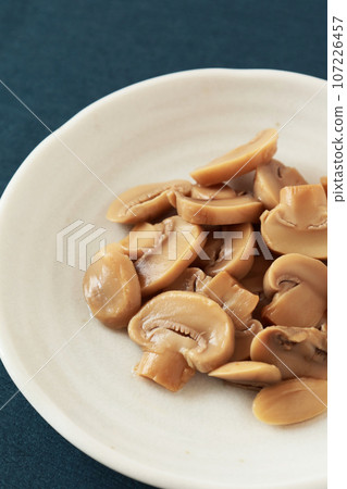 boiled sliced mushrooms boiled sliced mushrooms 107226457