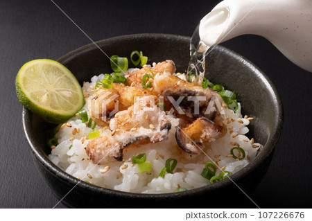 Octopus Chazuke Fried Octopus Dashi Chazuke 107226676