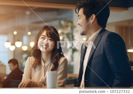 辦公室裡聊天的女性 6 AI 生成的圖像 107227332