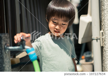 water supply, garden, younger 107227634