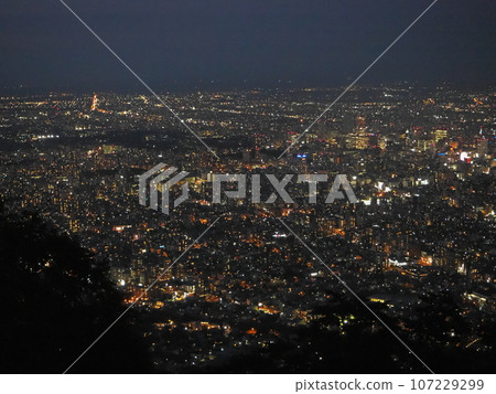 Night view from Mt.Moiwa, Sapporo Night view from Mt.Moiwa, Sapporo 107229299