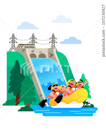 illustration of eco-friendly energy 107230927