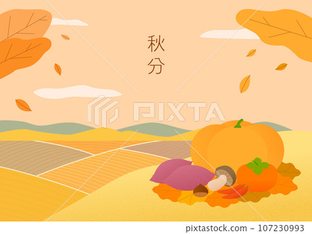 illustration concept of anniversary, chubun, 16th solar term 107230993