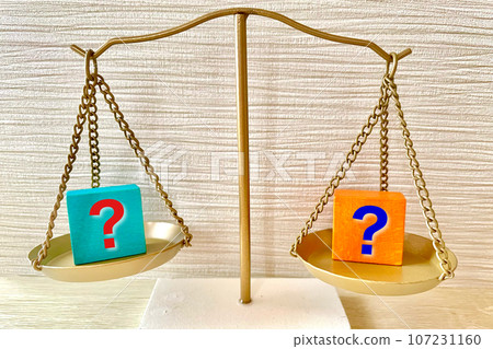 Weigh the two and choose which one is better 107231160