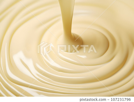 melted white chocolate melted white chocolate 107231796