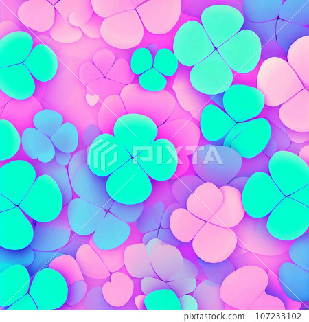 clover wallpaper material 107233102