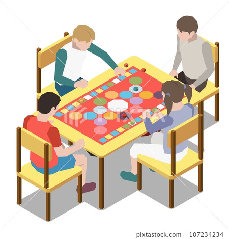 people at the table in the restaurant, Board game  107234234