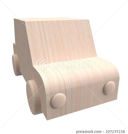 The wood car for ecological concept 3d rendering 107235156