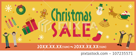 Christmas sale banner material / illustration / design material Christmas sale banner material / illustration / design material 107235571