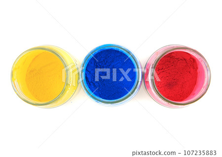 cyan, magenta and yellow colors isolated cyan, magenta and yellow colors isolated 107235883