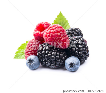 Sweet berry on white backgrounds Sweet berry on white backgrounds 107235978