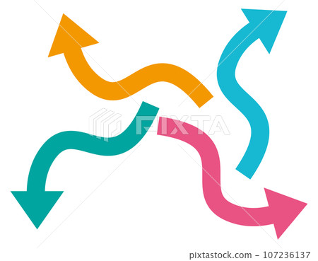 Up and down arrow icon business illustration Up and down arrow icon business illustration 107236137