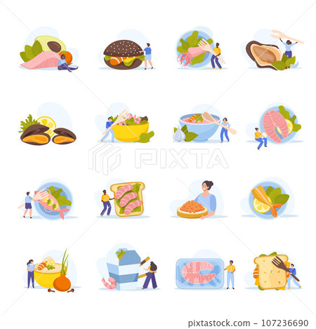 Seafood Flat Set 107236690