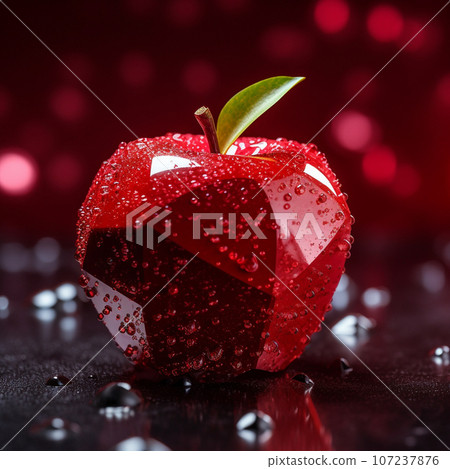 蘋果 矢量圖 玻璃杯 107237876