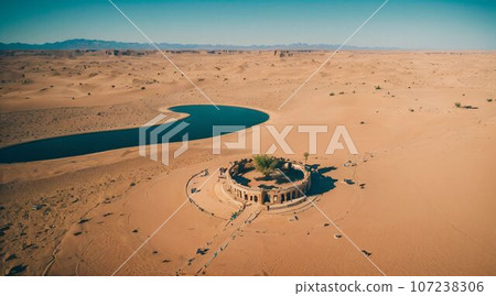 Desert and Oasis (AI generated) Desert and Oasis (AI generated) 107238306