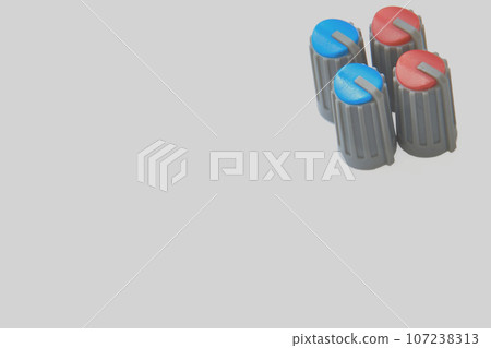 Buttons potentiometers for volume and frequencies of the mixer, amplifier 107238313