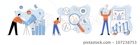Promotion discount sale. Vector illustration. Forecast of future sales, lighthouse guiding business decisions Flash sale online, unexpected carnival in world of online shopping Sales index, compass 107238753