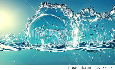 水背景氣泡紋理 107238927