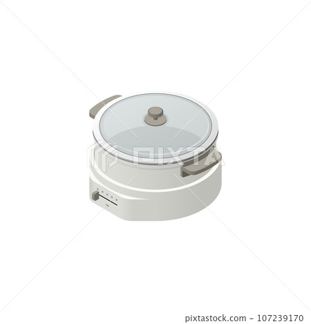 用等角投影繪製的電鍋插圖 107239170