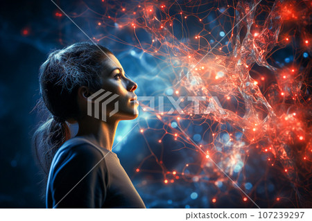 Neural cell neurons connecting the brain 107239297