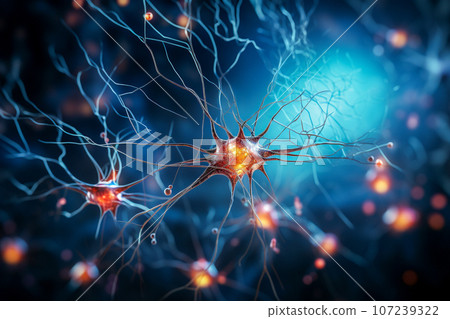 Neural cell neurons connecting the brain 107239322