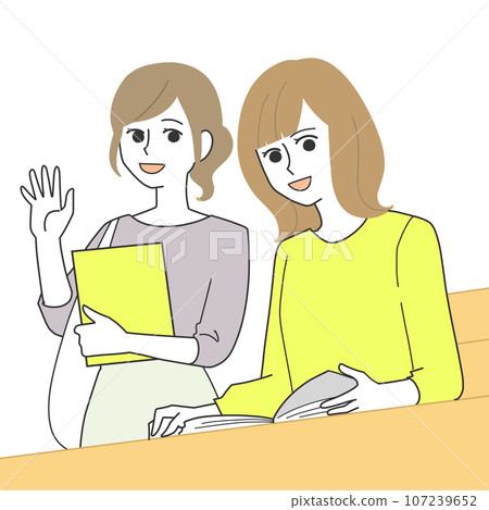 Smiling college student in lecture room Smiling college student in lecture room 107239652