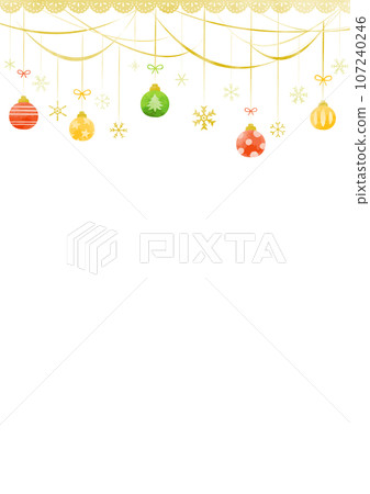 聖誕裝飾品背景圖 107240246