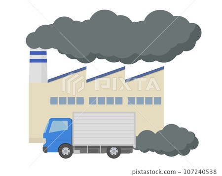 air pollution illustration 107240538