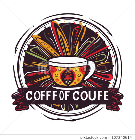 Coffee shop logo template, natural abstract coffee cup with steam, coffee house emblem, creative cafe logotype, modern trendy symbol design vector illustration isolated on white background sign. Coffee shop logo template, natural abstract coffee cup with steam, coffee house emblem, creative cafe logotype, modern trendy symbol design vector illustration isolated on white background sign. 107240614