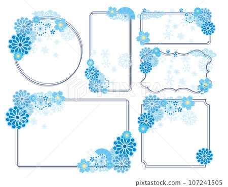 Winter Japanese style frame frame Winter Japanese style frame frame 107241505
