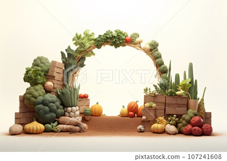 蔬菜象形文字（3D） 107241608