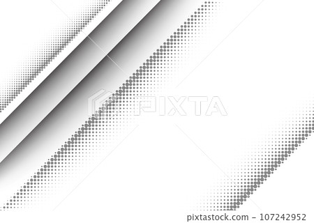 Gray halftones on white background, gray dots background design Gray halftones on white background, gray dots background design 107242952