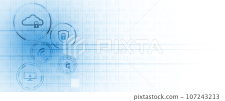 internet digital security technology concept for business background. Lock on circuit board internet digital security technology concept for business background. Lock on circuit board 107243213