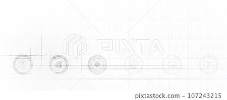 internet digital security technology concept for business background. Lock on circuit board internet digital security technology concept for business background. Lock on circuit board 107243215