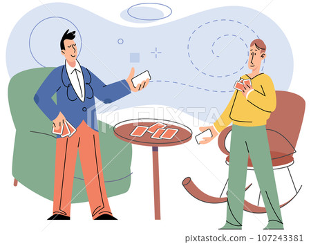 Game together. Family fun. Friendship time. Vector illustration. People playing games together foster sense of camaraderie and teamwork The joy and laughter that fill room during friends game night Game together. Family fun. Friendship time. Vector illustration. People playing games together foster sense of camaraderie and teamwork The joy and laughter that fill room during friends game night 107243381