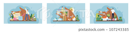 Wellbeing metaphor. Vector illustration. Employee wellbeing, metric for supportive work environment Human care, touchstone of people-first organization Wellbeing at work, spark plug for engaged Wellbeing metaphor. Vector illustration. Employee wellbeing, metric for supportive work environment Human care, touchstone of people-first organization Wellbeing at work, spark plug for engaged 107243385
