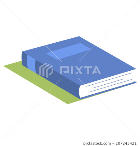 Book in hard cover icon isometric. Flat closed textbook for school or library. Isolated handbook for education of student. Cartoon dictionary for academic in university. Encyclopedia of wisdom sign Book in hard cover icon isometric. Flat closed textbook for school or library. Isolated handbook for education of student. Cartoon dictionary for academic in university. Encyclopedia of wisdom sign 107243421