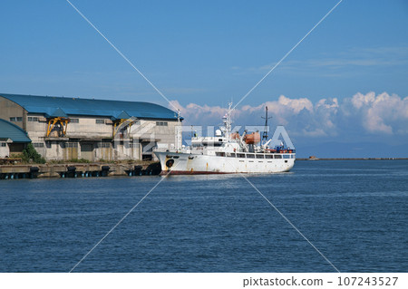 Otaru Port Central Wharf Russian passenger ship Playona Otaru Port Central Wharf Russian passenger ship Playona 107243527