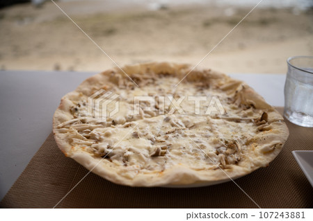 旅行時享用的時尚外帶那不勒斯披薩 旅行時享用的時尚外帶那不勒斯披薩 107243881