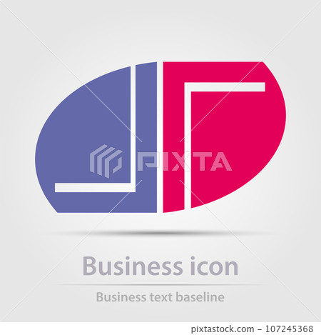 Originally designed vector  color business icon 107245368
