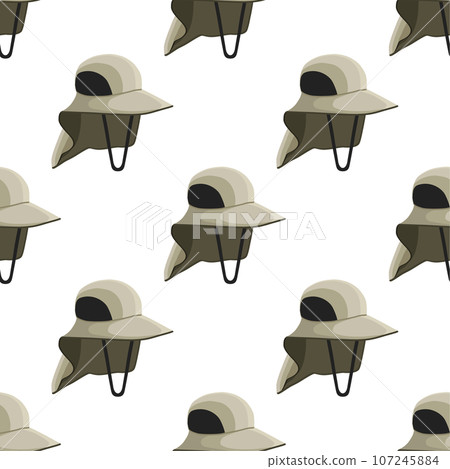 colored pattern fishing hats, beautiful caps 107245884