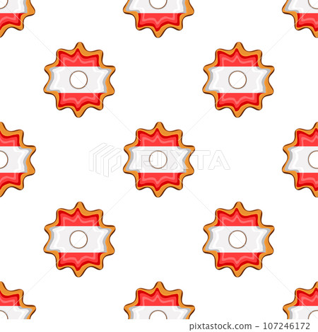Pattern cookie with flag country Latvia in tasty biscuit 107246172